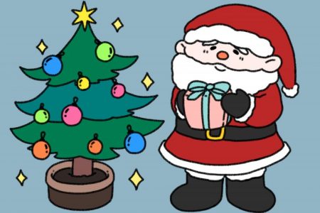 【12月のぬりえ】３歳～６歳　クリスマス会