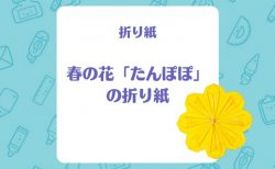 【折り紙】春の花「たんぽぽ」の折り紙