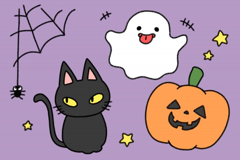 ぬりえ】おばけ・カボチャ・黒猫のハロウィン | 保育士を応援する情報サイト 保育と暮らしをすこやかに【ほいくらし】